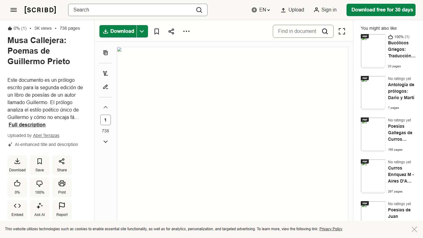 Musa Callejera: Poemas de Guillermo Prieto PDF